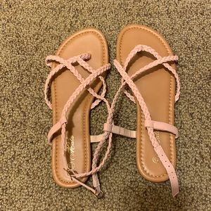 Brand New Blush pink Mata 7.5 Woman Fashion Sandal